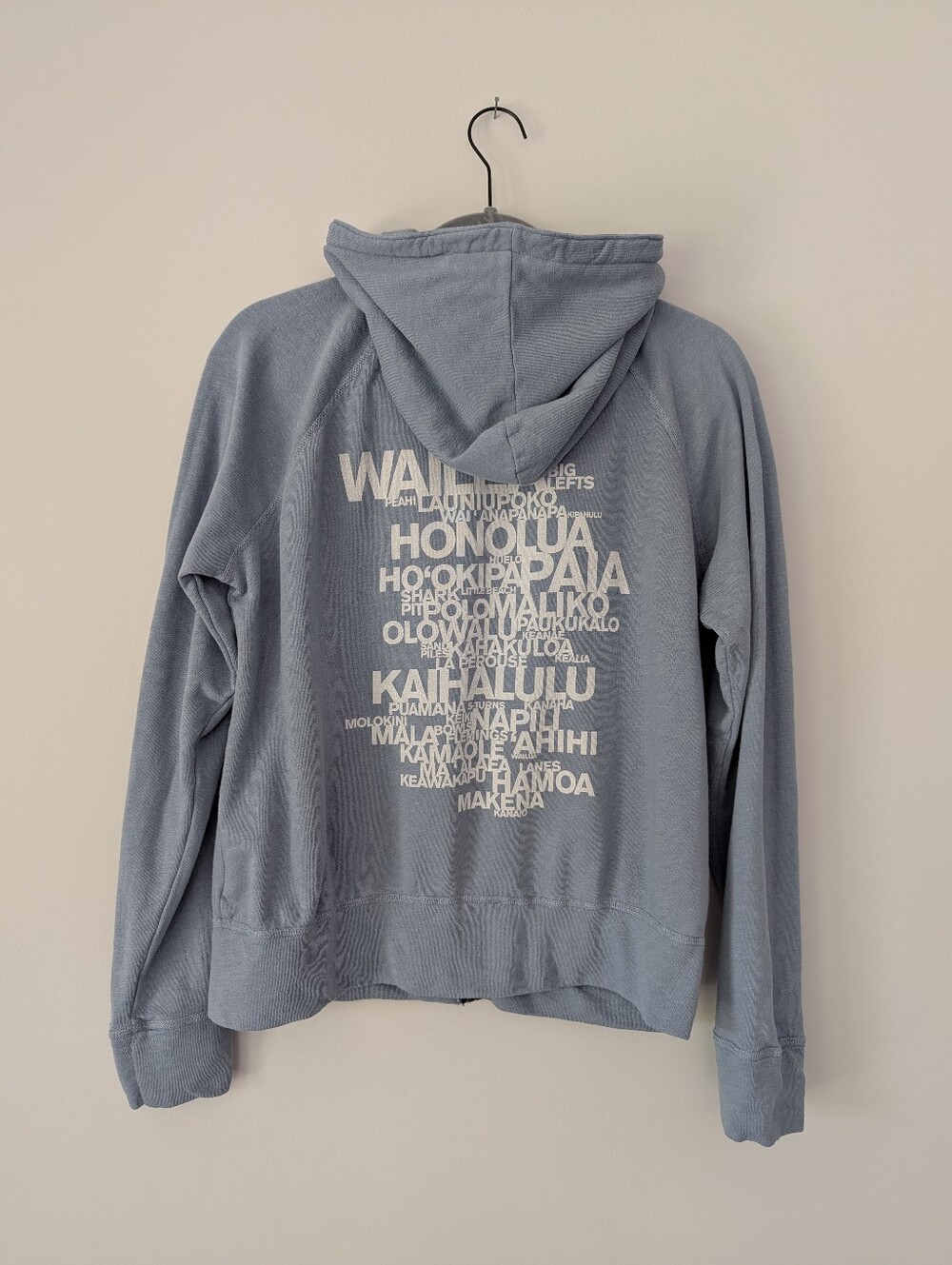 James Perse Hawaii Vintage French Terry Zip Up Hoodie Sweatshirt